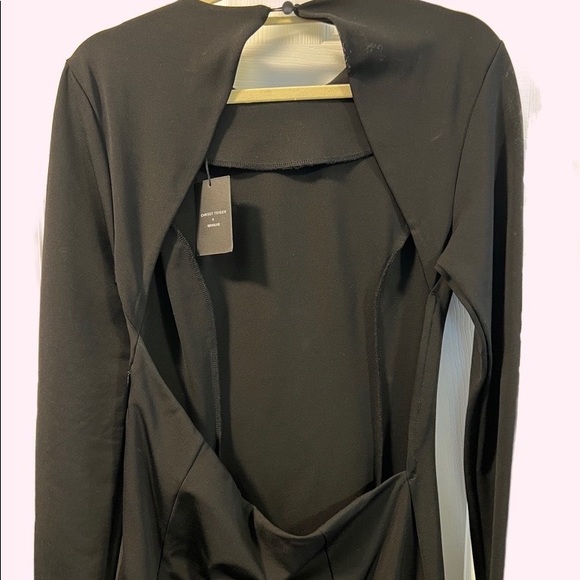 Chrissy Teigen x REVOLVE Black Stretch Backless Gown - Picture 2 of 4